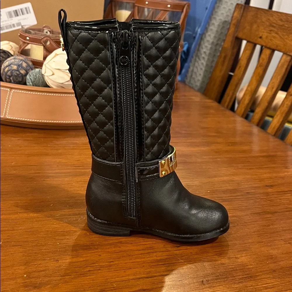 Michael Kors Kendra black Boots Shoes new Toddlers Girls Size 6